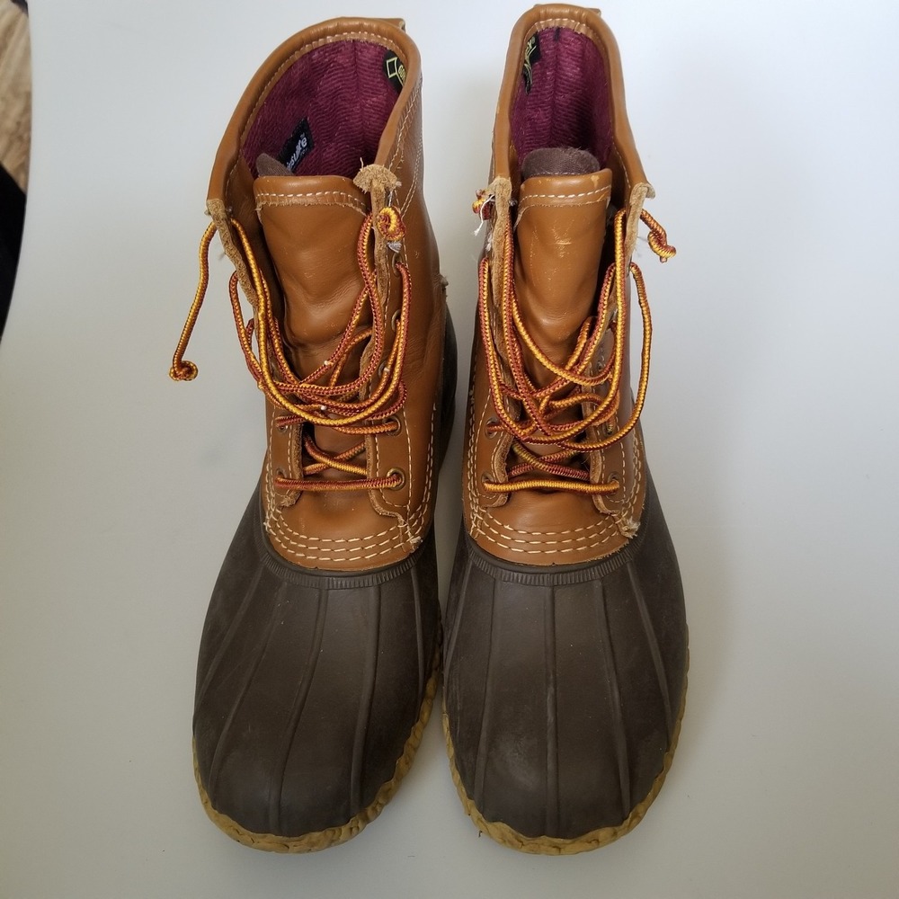 L.L. Bean Boots Mens Size 10 Medium Brown Gore-Tex Thinsulate Duck Rain Winter
